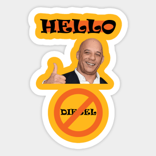 Vin Diesel Halloween Tee Sticker